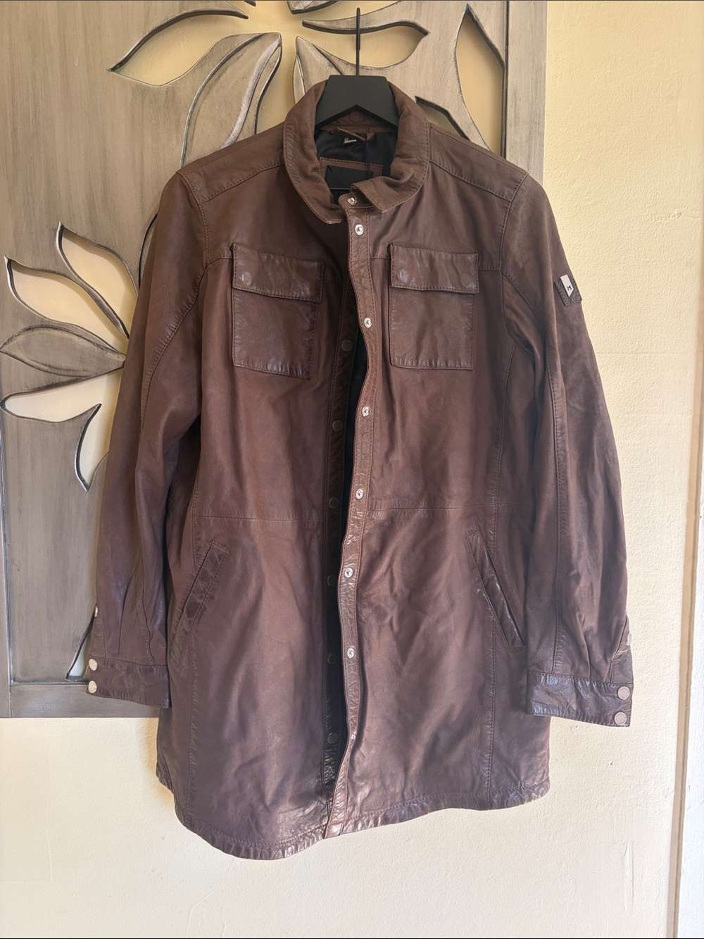 Mauritius Mahi RF Brown Leather Jacket US 10 NWT - Picture 2 of 10